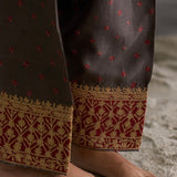 Ida - Red Kurta with Bandhani Farshi Salwaar