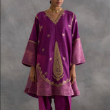 Iqra - Purple Choga with Salwaar