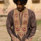 Clay Chanderi Kurta with Salwaar