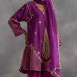 Iqra - Purple Choga with Salwaar