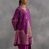 Iqra - Purple Choga with Salwaar