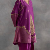 Iqra - Purple Choga with Salwaar