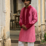 Pink Bandhani Kurta with Pants