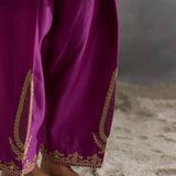 Iqra - Purple Choga with Salwaar