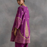 Iqra - Purple Choga with Salwaar