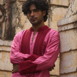 Pink Bandhani Kurta with Pants
